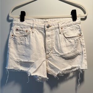 BNWT GRLFRND Helena White Shorts size 26